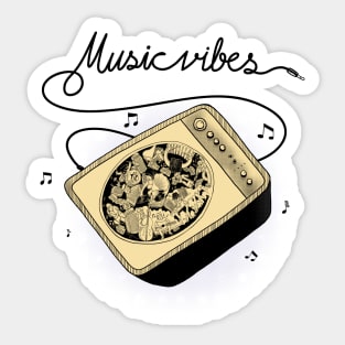 Music vibes Sticker